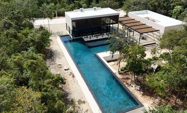 Casa con alberca privada, con club de playa y casa club, en venta, Xpu-Há Tulum