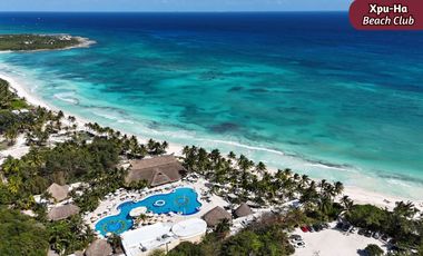 Casa con alberca privada, con club de playa y casa club, en venta, Xpu-Há Tulum