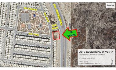 Extraordinario Terreno Comercial VENTA LOS HEROES LINCOLN Garcia 877 m2 34 m FRENTE SERVICIOS Muy Comercial Mucho Potencial Inversionista