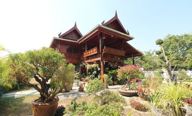 Lanna Style Teak 3-BRM Pool Home for Sale, Khon San, Chaiyaphum Thailand