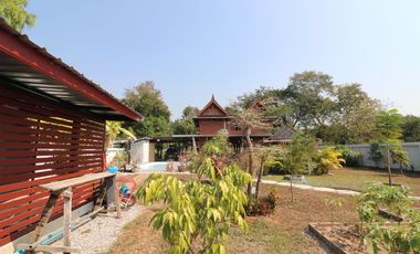 Lanna Style Teak 3-BRM Pool Home for Sale, Khon San, Chaiyaphum Thailand
