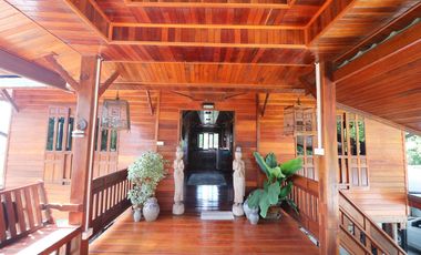 Lanna Style Teak 3-BRM Pool Home for Sale, Khon San, Chaiyaphum Thailand
