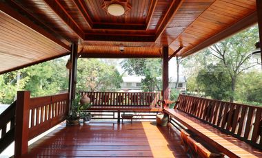 Lanna Style Teak 3-BRM Pool Home for Sale, Khon San, Chaiyaphum Thailand