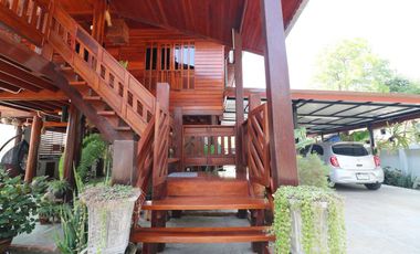 Lanna Style Teak 3-BRM Pool Home for Sale, Khon San, Chaiyaphum Thailand