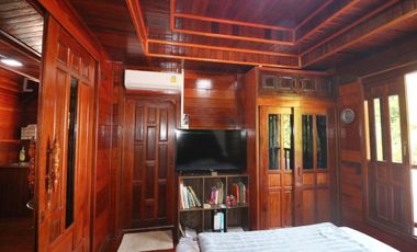 Lanna Style Teak 3-BRM Pool Home for Sale, Khon San, Chaiyaphum Thailand