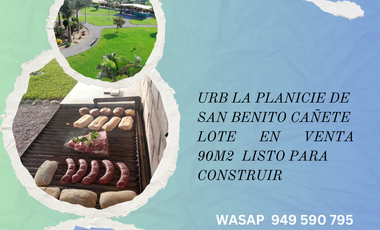 LOTES URBANOS CON VISTA AL CAMPO  EN SAN LUIS DE CAÑETE