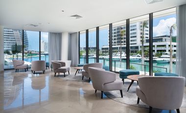 OPORTUNIDAD DEPARTAMENTO EN RENTA, BLUME PUERTO CANCUN, PISO ALTO VISTA AL MAR