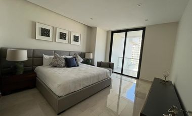 OPORTUNIDAD DEPARTAMENTO EN RENTA, BLUME PUERTO CANCUN, PISO ALTO VISTA AL MAR