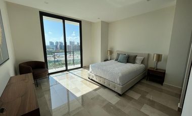 OPORTUNIDAD DEPARTAMENTO EN RENTA, BLUME PUERTO CANCUN, PISO ALTO VISTA AL MAR