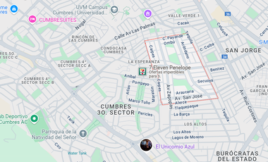 Casa D UNA SOLA PLANTA n venta Los Cedros abajo de Cumbres 3er Sector, a 30m de esquina, a 2 cuadras de parque, a 1.3km (4 min) de Paseo de los Leones