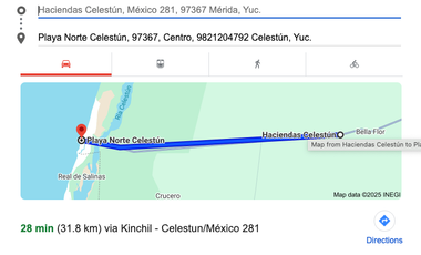 Terreno Rustico en Haciendas Celestun, 28 minutos de la playa