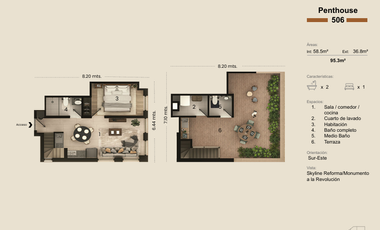 Pent House en PREVENTA, Col. San Rafael, MIguel Schultz 81