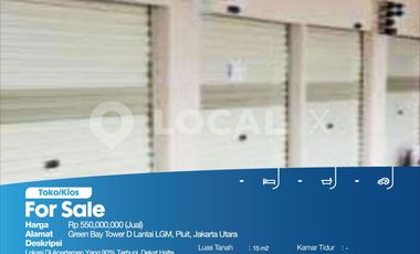 Toko/Kios Green Bay Tower D Lantai LGM, Pluit, Jakarta Utara