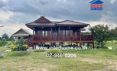 Single-storey detached house + land 240 sq.w. Single-storey detached house + land, Soi Noen Sompoi 1, Nakhon Nayok, Road 3049, Chaloem Phrakiat Ratcha