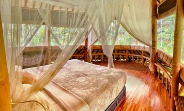 Private 800 sqm Bamboo Villa with River Views in Central Ubud for Sale Leasehold