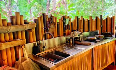 Private 800 sqm Bamboo Villa with River Views in Central Ubud for Sale Leasehold