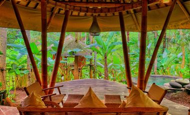 Private 800 sqm Bamboo Villa with River Views in Central Ubud for Sale Leasehold