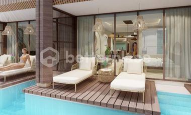 Breathtaking Pool or Garden Views and Modern Living: Elegant Leasehold 1-Bedroom Apartment Near Dreamland Beach