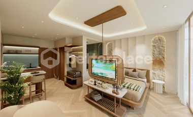 Breathtaking Pool or Garden Views and Modern Living: Elegant Leasehold 1-Bedroom Apartment Near Dreamland Beach