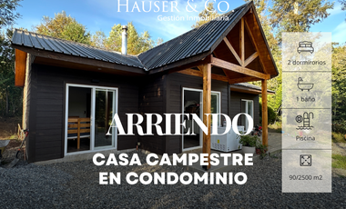 Atractiva CASA en parcela 2 dorm 1 baño a solo 12 min Villarrica