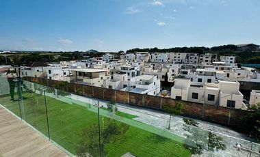 Venta de departamento amoblado de 3 habitaciones en urbanización Porto Manta.