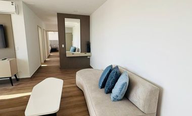 Venta de departamento amoblado de 3 habitaciones en urbanización Porto Manta.