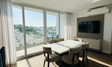 Venta de departamento amoblado de 3 habitaciones en urbanización Porto Manta.