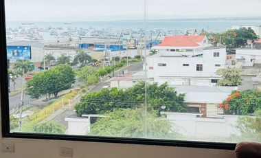 Venta de departamento de 2 habitaciones amoblado frente a Playa El Murciélago en Manta.