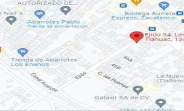 VENTA DE CASA EN TLAHUAC CIUDAD DE MEXICO COL ZACATENCO