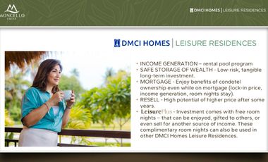 Condotel Unit at Baguio City Gateway Moncello Crest PHASE 2 NOW OPEN 7.9M  (35SQM)