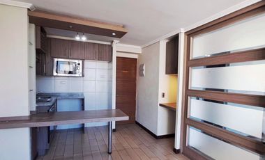 Arriendo dpto. 1 dormitorio, 1 baño. Metro Toesca
