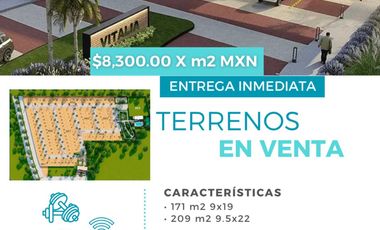 TERRENOS EN VENTA VITALIA AL SURPONIENTE DE AGUASCALIENTES
