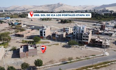Terreno residencial en Sol de Ica XIV etapa – Frente de 6 ml, vista a parque, PORTALES