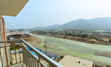 Flat con vista al río – 2 dormitorios – Condominio La Ribera de Santa Clara – Ate