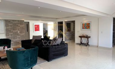 Departamento PH en Renta en Polanco 3R/3.5B/2E - Amueblado - 3 terrazas - 500m2