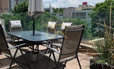 Departamento PH en Renta en Polanco 3R/3.5B/2E - Amueblado - 3 terrazas - 500m2