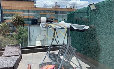 Departamento PH en Renta en Polanco 3R/3.5B/2E - Amueblado - 3 terrazas - 500m2