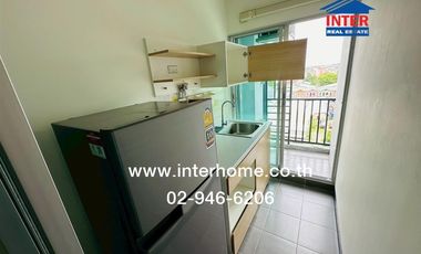 Condominium 28.01 sq.m. The Kit Plus Phahon Yothin - Khu Khot Phase 2 Building D near BTS Khu Khot, Soi Lam Luk Ka 11 near Lam Luk Ka main road, Phaho