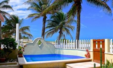 Casa de playa en Yucalpetén completamente amueblada