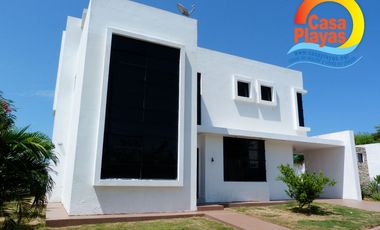 Casa Moderna de Venta en Playas, Vía Ocean Club, Shangrilá, Cdla. Cerrada Neem