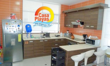 Casa Moderna de Venta en Playas, Vía Ocean Club, Shangrilá, Cdla. Cerrada Neem