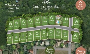 En Palomino, Conjunto de Lotes de 1000 m2 Urbanizados cerca al Río y al Mar