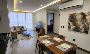 RENTO DEPARTAMENTO LOFT DE UNA RECAMARA AMUEBLADO DE LUJO TORRE NYMPHE $22,500.00 INC. MTTO E INTERNET