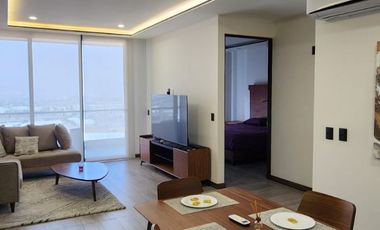 RENTO DEPARTAMENTO LOFT DE UNA RECAMARA AMUEBLADO DE LUJO TORRE NYMPHE $22,500.00 INC. MTTO E INTERNET