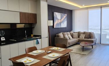 RENTO DEPARTAMENTO LOFT DE UNA RECAMARA AMUEBLADO DE LUJO TORRE NYMPHE $22,500.00 INC. MTTO E INTERNET