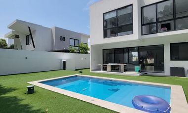 En alquiler lujosa y moderna casa semiamoblada en Isla Mocoli, Samborondon