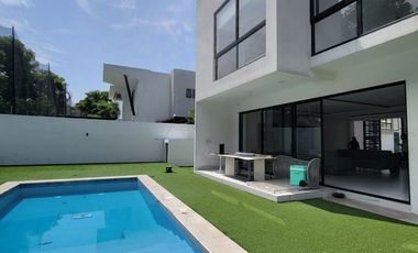 En alquiler lujosa y moderna casa semiamoblada en Isla Mocoli, Samborondon