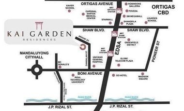 Semi Furnished 2 Bedroom for Rent at Kai Garden Residences Dansalan St. Mandaluyong City