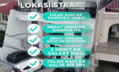 Kost Putri Dekat UNAIR Kampus C, Kampus ITS, UM Surabaya, RS UNAIR, Galaxy Mall