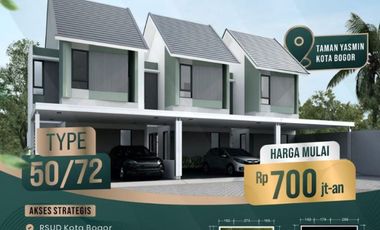 Rumah Syariah Dekat Taman Yasmin Kota Bogor, 2 Lantai Jual Dijual